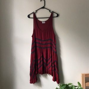Free People Voile and Lace Trapeze Slip